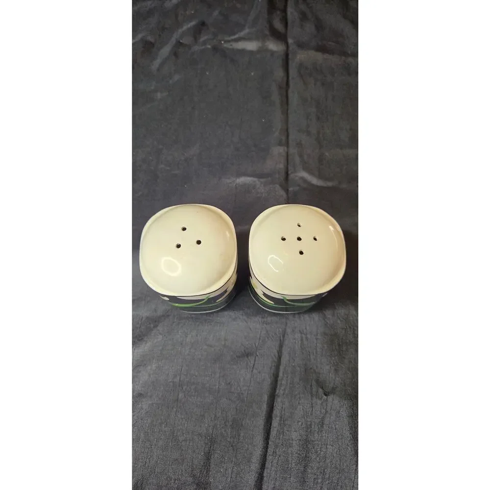 Vintage Sanyo Quadrille Lily Salt & Pepper